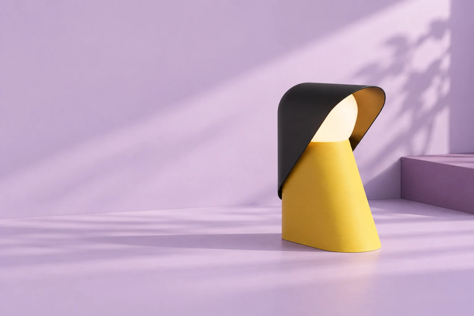 Illustrative campaign scene of Eclipse Desk Lamp. Styling props are not included.