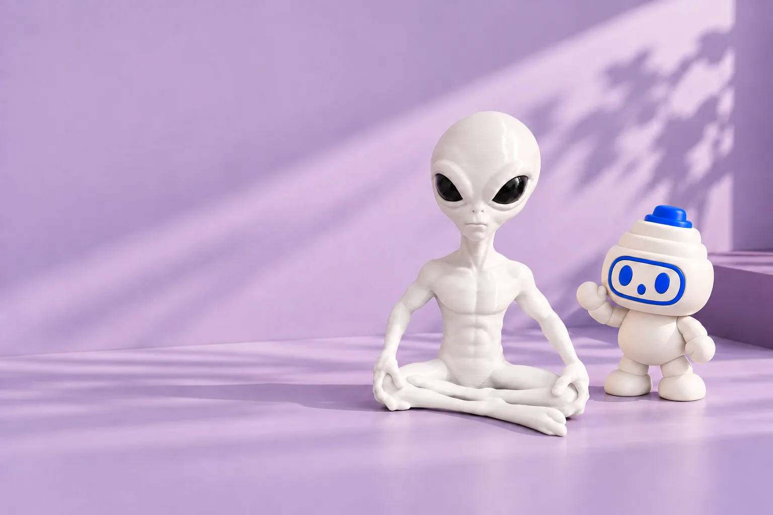 Illustrative campaign scene of Sitting Alien. Styling props are not included.